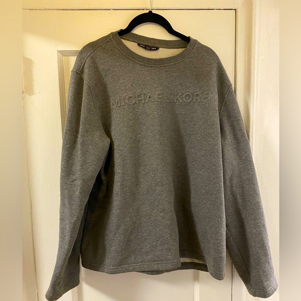Micheal Kors - Gray Sweatshirt with Pop Up Logo - Size L